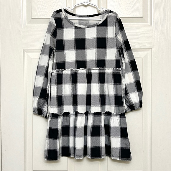 Old Navy Other - Girls Old Navy Buffalo Check Long Sleeved Dress Size 8 Medium